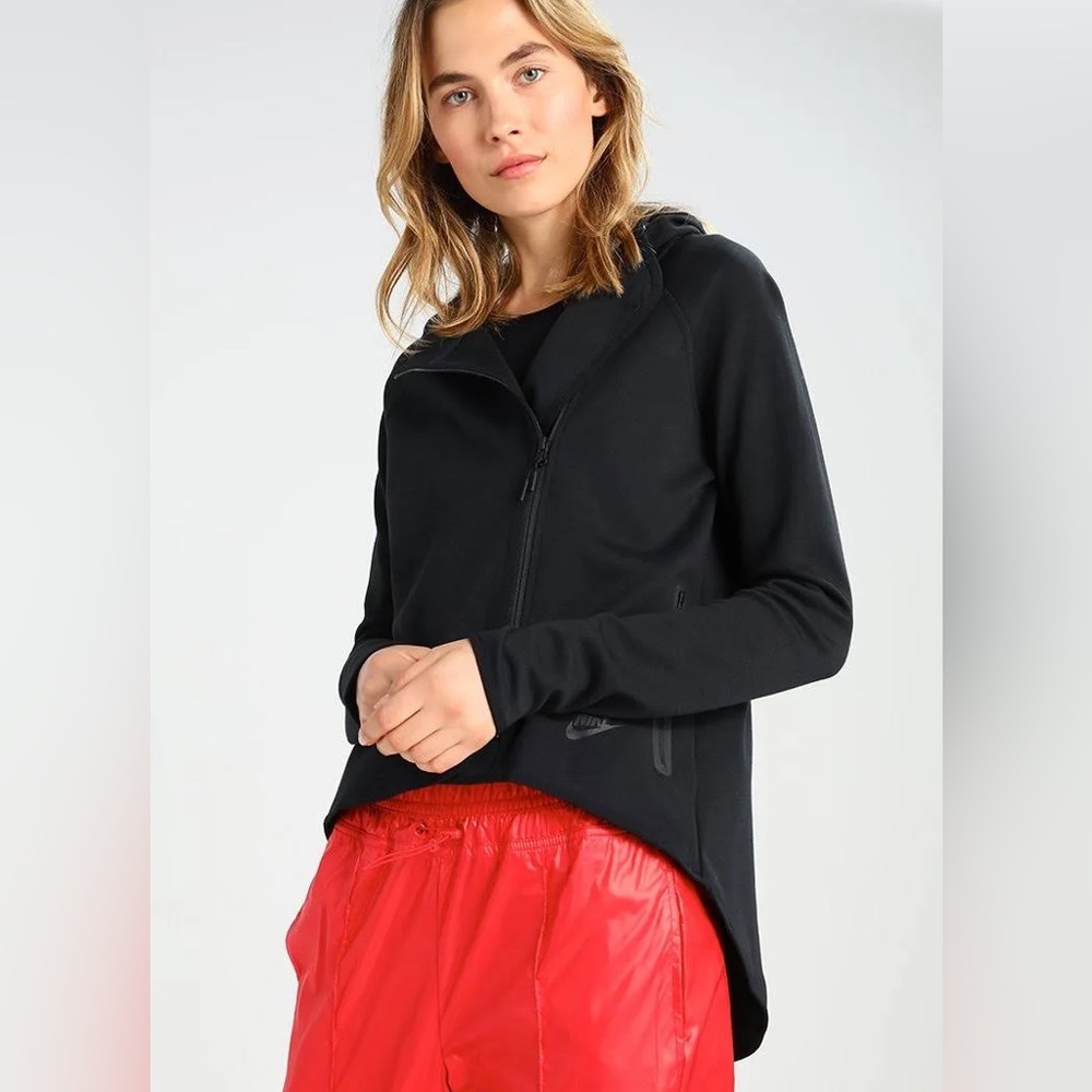 NIKE Sportswear Tech Fleece Women's Full Zip Cape Hoodie - 908822-010 - Sz XS - Picture 3 of 16